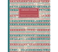 Patriotic Distressed Composition Notebook, 120 College Ruled Pages, Notebook for Kids, Students, Teens, Teachers, School, Red, White, and Blue Theme, ... Soft Cover Notebook, American Flag Gift
