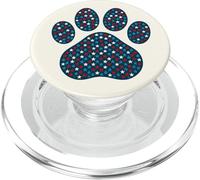 Patriotic Dog Paw Print American Flag Stars 4 of July PopSockets PopGrip para MagSafe