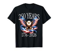 Patriotic Eagle and Flag 250 Years 1776-2026 American 250th Camiseta