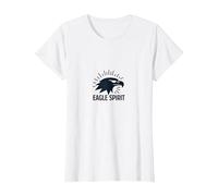 Patriotic Eagle Spirit American Pride - Gráfico para Hombre Camiseta, Mujer, Blanco, L