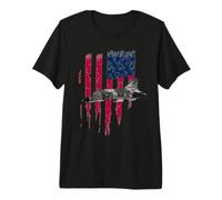 Patriotic F-4 Phantom The Mcdonnell Douglas America - Camiseta con la Bandera Camiseta Premium