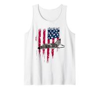 Patriotic F-4 Phantom The Mcdonnell Douglas America - Camiseta con la Bandera Camiseta sin Mangas