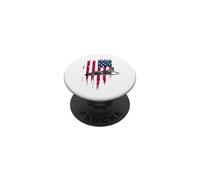 Patriotic F-4 Phantom The Mcdonnell Douglas America - Camiseta con la Bandera PopSockets PopGrip Adhesivo