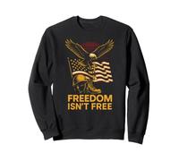 Patriotic Faith Freedom Is Free, Vintage, Cristiano para Hombre Sudadera