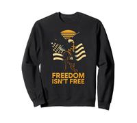 Patriotic Faith Freedom Is Free, Vintage, Cristiano para Hombre Sudadera