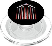 Patriotic Fighter Jets Bandera de Estados Unidos Rojo, Blanco y Azul 4 de Julio PopSockets PopGrip para MagSafe