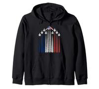 Patriotic Fighter Jets Bandera de Estados Unidos Rojo, Blanco y Azul 4 de Julio Sudadera con Capucha