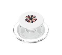 Patriotic Flower USA Floral American 4 Julio Independencia PopSockets PopGrip para MagSafe