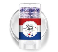 Patriotic Glitter Makeup Stick-Red White Blue Cosmetic Accent,Hair Highlight Festival Styling Tool,Party Parade Celebration Decoration,Concert Sports Event Beauty Accessory,Holiday Enhanc