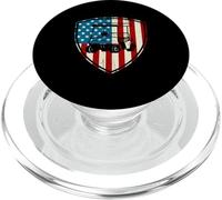 Patriotic Golf Wear USA Carrito de golf fuerte PopSockets PopGrip para MagSafe