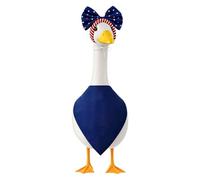 Patriotic Goose Outfit - Yard Garden Statue Decor Set, 17 to 23 Inch Goose Statue Costume Set with Bandana and Headband, Patriotic Holiday Outdoor Decoration for Garden, Patio, Backyard and Terrace