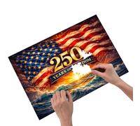 Patriotic Jigsaw Puzzles 1000 Pieces, 1776-2026 America Anniversaries Commemorative Puzzles, Artwork Jigsaw, For Home, Office, 4th of July, Memorial Day