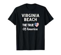 Patriotic Love Virginia Beach USA El Verdadero corazón de América Camiseta