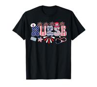 Patriotic Nurse Educator 4th of July American Flag Nursing Camiseta