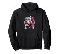 Patriotic Paws Bold USA Bulldog Sudadera con Capucha
