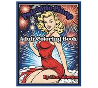 Patriotic Pinup Adult Coloring Book