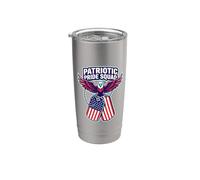 Patriotic Pride Squad American Patriotism Dog Tag Entusiasta Vaso térmico de acero inoxidable de doble pared
