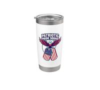 Patriotic Pride Squad American Patriotism Dog Tag Entusiasta Vaso térmico de acero inoxidable de doble pared