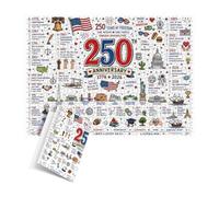 Patriotic Puzzles 1000 Pieces Educational 4th of July Jigsaw Puzzle Decor