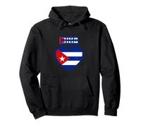 Patriotic Republic of Cuba Love Heart Bandera Cubana Sudadera con Capucha