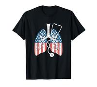 Patriotic Respiratory Therapist 4th of July American Flag Te Camiseta