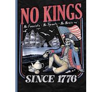 Patriotic Retro Notebook: No Kings, No Fascists, No Tyrants, No Nazis Since 1776 Journal for Students, School History Projects, College Political Studies, Teachers, Office Notes, and Freedom Lovers
