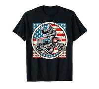 Patriotic Sasquatch Bigfoot Monster Truck Bandera de Estados Unidos Camiseta