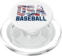 Patriotic USA American Flag Baseball players PopSockets PopGrip para MagSafe