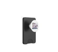Patriotic USA American Flag Baseball players PopSockets PopWallet para MagSafe