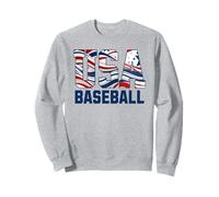 Patriotic USA American Flag Baseball players Sudadera
