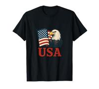 Patriotic USA - Eagle, Bandera Estadounidense Camiseta
