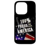 Patriotic USA Flag Proud To Be An American Citizen Veteran Carcasa para iPhone 14 Pro