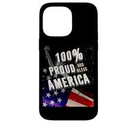 Patriotic USA Flag Proud To Be An American Citizen Veteran Carcasa para iPhone 14 Pro MAX