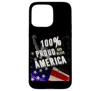 Patriotic USA Flag Proud To Be An American Citizen Veteran Carcasa para iPhone 15 Pro MAX