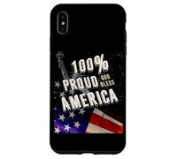 Patriotic USA Flag Proud To Be An American Citizen Veteran Carcasa para iPhone XS MAX
