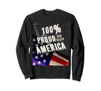 Patriotic USA Flag Proud To Be An American Citizen Veteran Sudadera