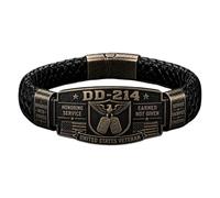 Patriotic Veteran Wristband - Memorial Souvenir Collectible Bracelet Band | Veteran Bracelet Men Jewelry for Boyfriend Father Husband Birthday Valentine's Day Day