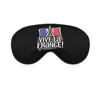 Patriotic Vive La France - Antifaz para dormir para hombres, mujeres, adolescentes, niños, noche de sueño, sombra de ojos, cubierta cómoda para viajes, yoga siesta