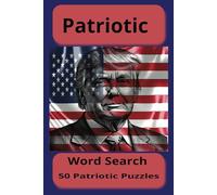 Patriotic Word Search: American Puzzle book, 6X9 100 pages, 50 puzzles, fun gift for holidays