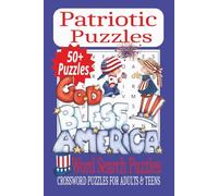 Patriotic Word Search Puzzle Book: Patriotic Word Search Puzzle Book - 50+ Fun & Easy Puzzles on Pets & Patriotism | 6x9 Paperback | 120 Pages | Easy ... Americans, Great Gift, Vacations, Free Time