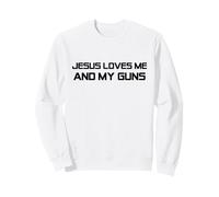 Patriótica 2da Enmienda Cristo - Jesús Me Ama y Mis Armas Sudadera