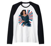 Patriótica Michelle Obama Mujeres Historia Mes Amor Motivación Camiseta Manga Raglan