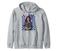 Patriótica Michelle Obama Mujeres Historia Mes Amor Motivación Sudadera con Capucha
