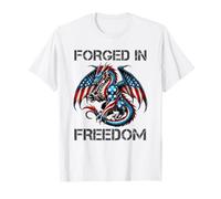 Patriótico 4 de julio American Forged in Freedom Boys Camiseta