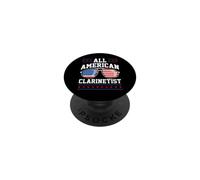 Patriótico All-American Clarinetist USA 4 de Julio Americano PopSockets PopGrip Adhesivo