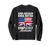 Patriótico Estados Unidos Inglaterra Un Poco Americano Un Poco británico Impresionante Sudadera