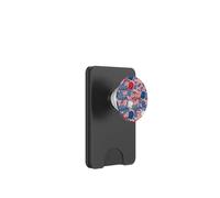 Patriótico patrón sin fisuras bandera USA Vector vibrante gráfico PopSockets PopWallet para MagSafe