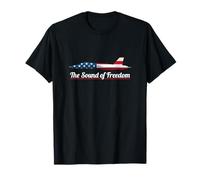 Patriótico US Militar Fighter Jet Noise Sound of Freedom Art Camiseta