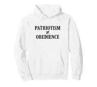 Patriotismo Significa Coraje, no obediencia Sudadera con Capucha