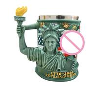 Patriottica - Mug Acciaio | Commemorativa 250 anni per caffè, 300ml Termica, Western Design, Vintage, Winter Yard Balcony Outdoor Garden Park Camping Beer Gift